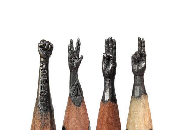 Скульптор из Уфы превращает карандаши в известных героев