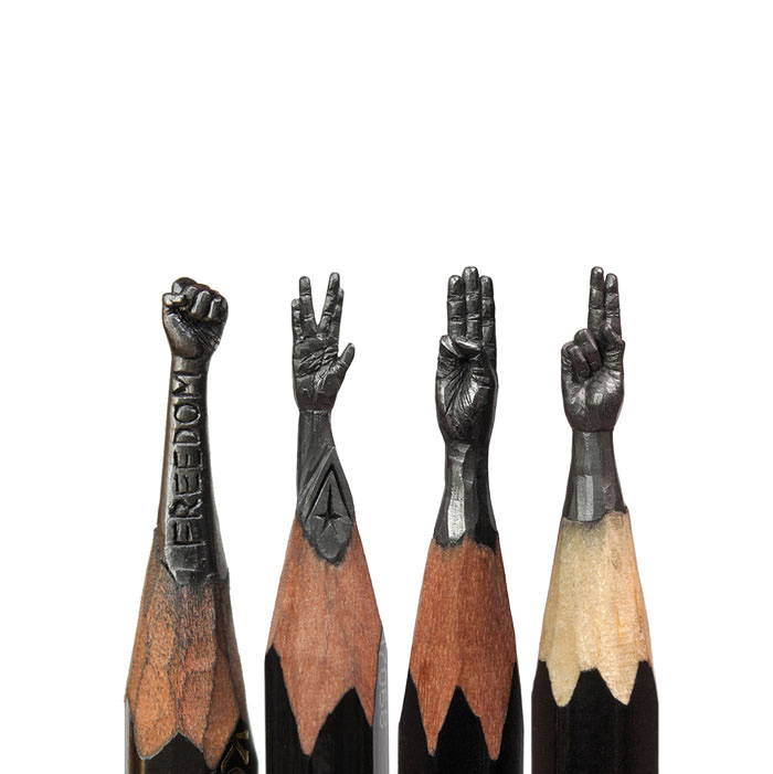 Фотография: Скульптор из Уфы превращает карандаши в известных героев №12 - BigPicture.ru