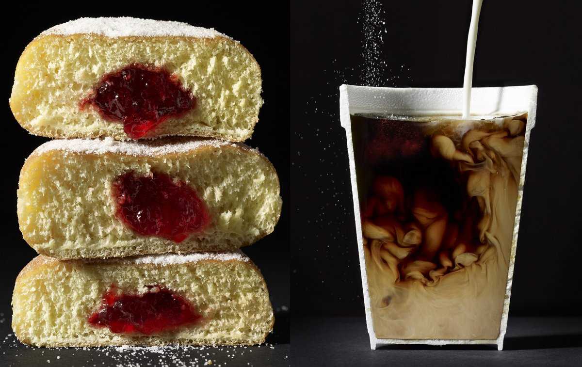 12 сумасшедших фотографий еды, разрезанной пополам