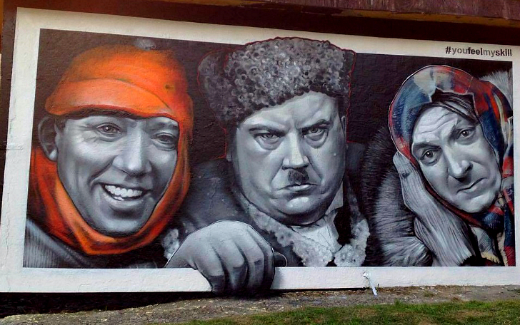 Фотография: Белорусские художники нашли гениальный ответ вандалам и властям №1 - BigPicture.ru
