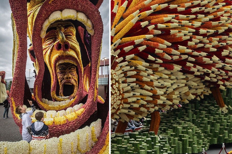Фотография: Самый крупный в мире парад цветов в Голландии посвятили Ван Гогу №6 - BigPicture.ru