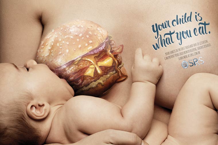 Фотография: Беременность и вредная еда — невероятная бразильская социальная реклама №3 - BigPicture.ru