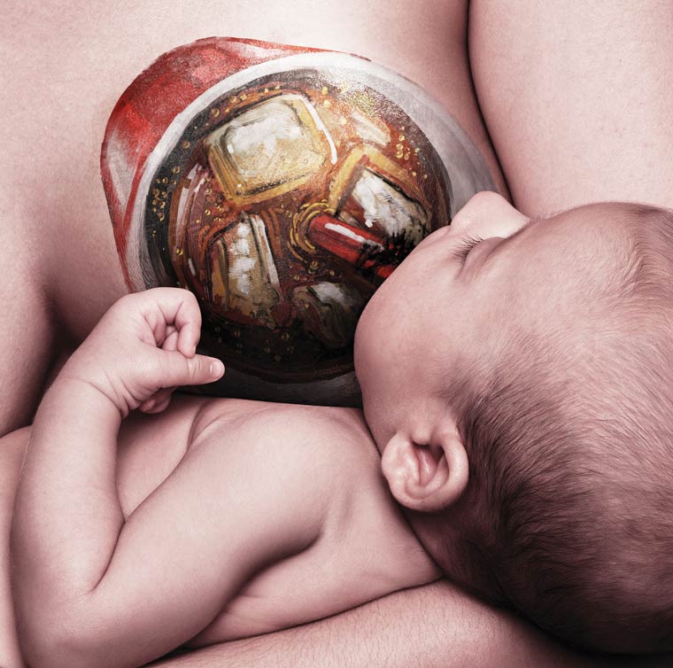 Фотография: Беременность и вредная еда — невероятная бразильская социальная реклама №6 - BigPicture.ru