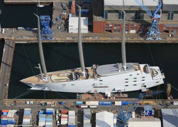 Самая большая парусная яхта в мире миллиардера Мельниченко за 400 млн долларов
