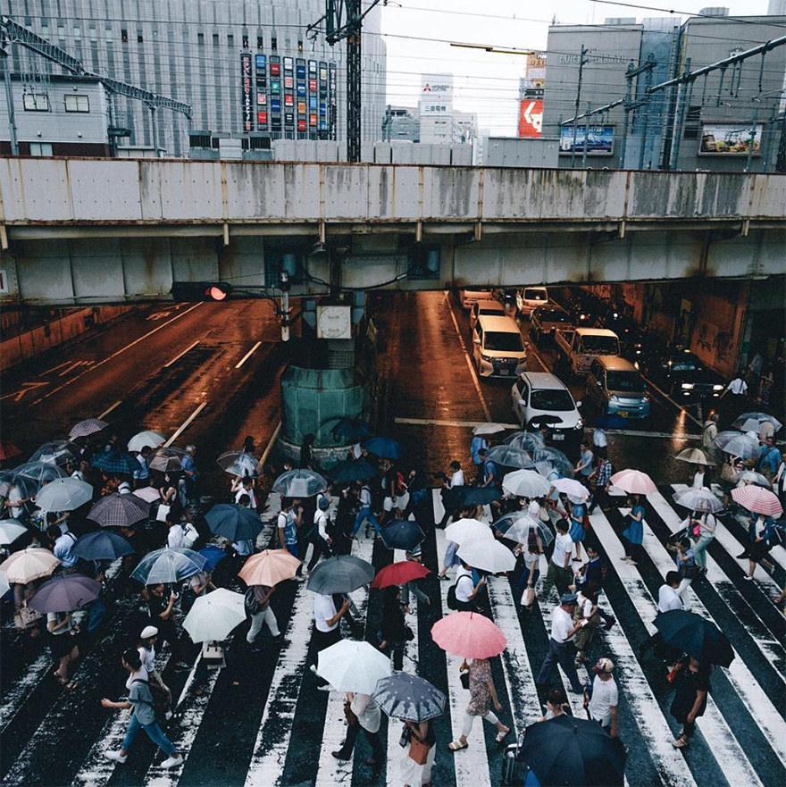 Японский колорит в уличных фотографиях Такаши Ясуи