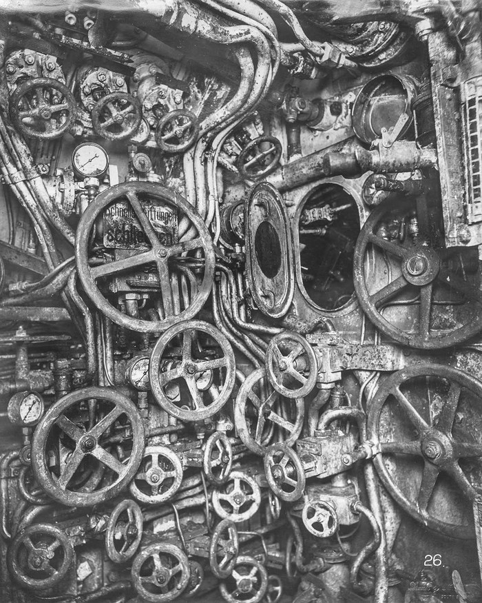 Фотография: Внутри немецкой подводной лодки времен Первой мировой войны №3 - BigPicture.ru