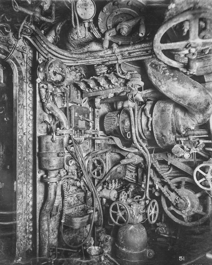 Фотография: Внутри немецкой подводной лодки времен Первой мировой войны №9 - BigPicture.ru