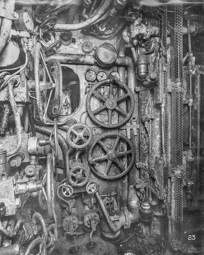 Фотография: Внутри немецкой подводной лодки времен Первой мировой войны №21 - BigPicture.ru