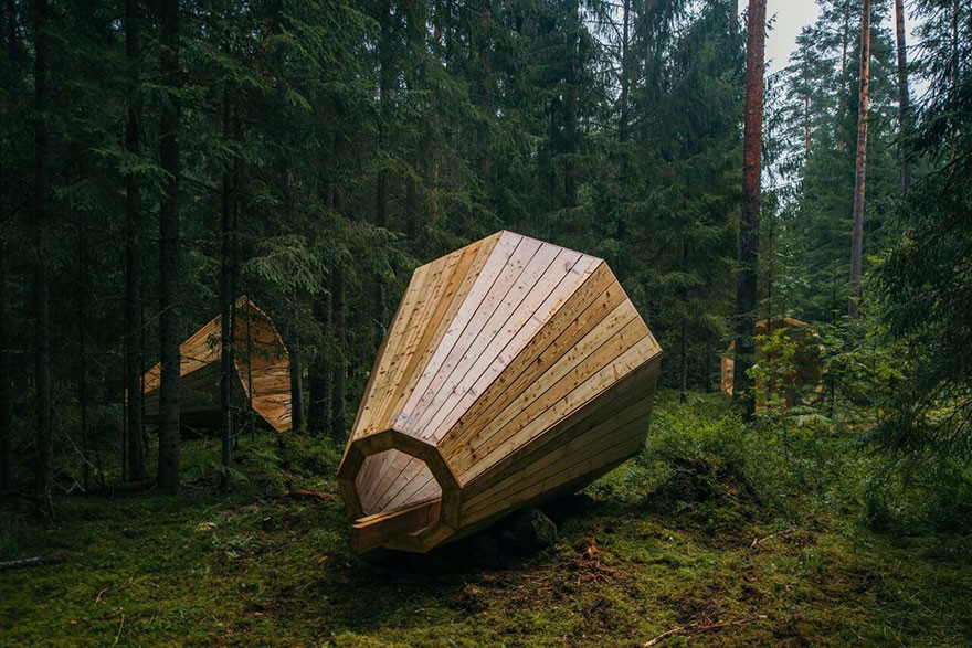 Фотография: Эстонские студенты построили гигантские рупоры, чтобы слушать лес №2 - BigPicture.ru