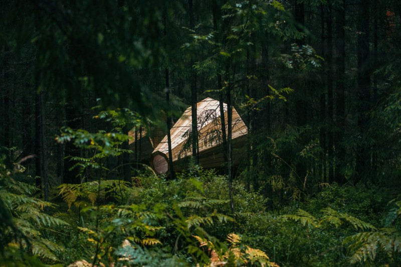 Фотография: Эстонские студенты построили гигантские рупоры, чтобы слушать лес №1 - BigPicture.ru