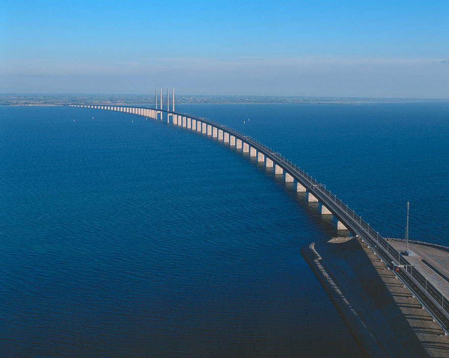 Фотография: Удивительный мост превращается в тоннель, соединяющий Данию и Швецию №3 - BigPicture.ru