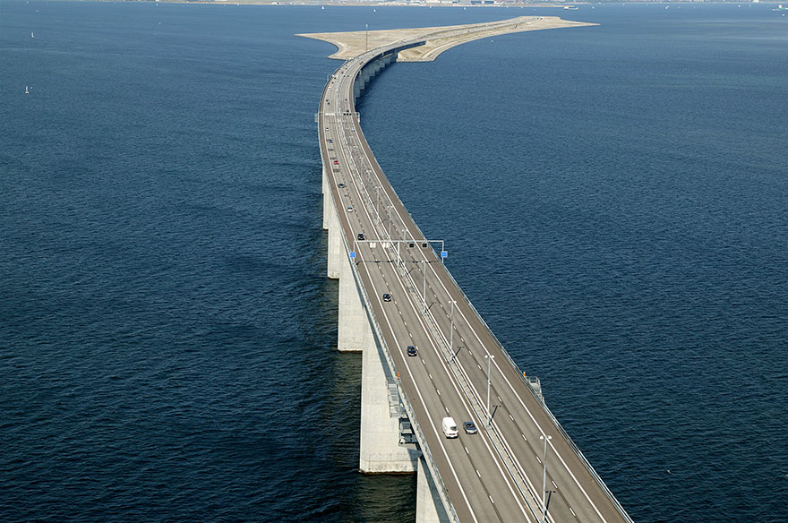Фотография: Удивительный мост превращается в тоннель, соединяющий Данию и Швецию №8 - BigPicture.ru