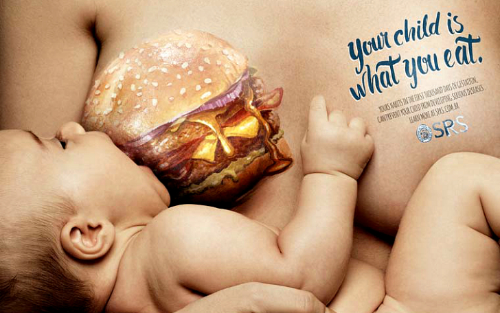Фотография: Беременность и вредная еда — невероятная бразильская социальная реклама №1 - BigPicture.ru