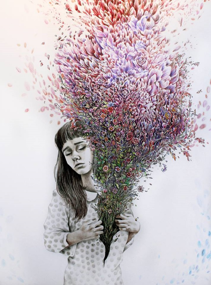 Фотография: Девушки и бабочки: рисунки молодой британской художницы Кейт Пауэлл №19 - BigPicture.ru