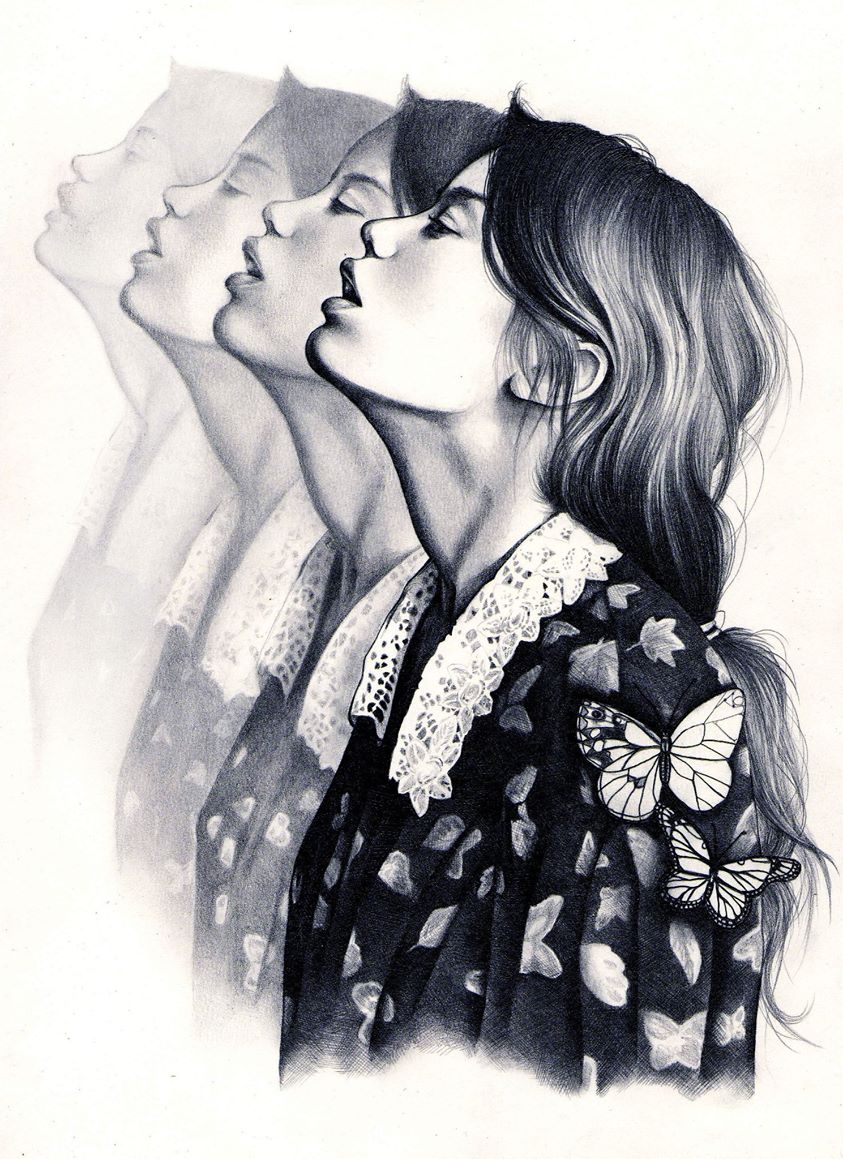 Фотография: Девушки и бабочки: рисунки молодой британской художницы Кейт Пауэлл №15 - BigPicture.ru