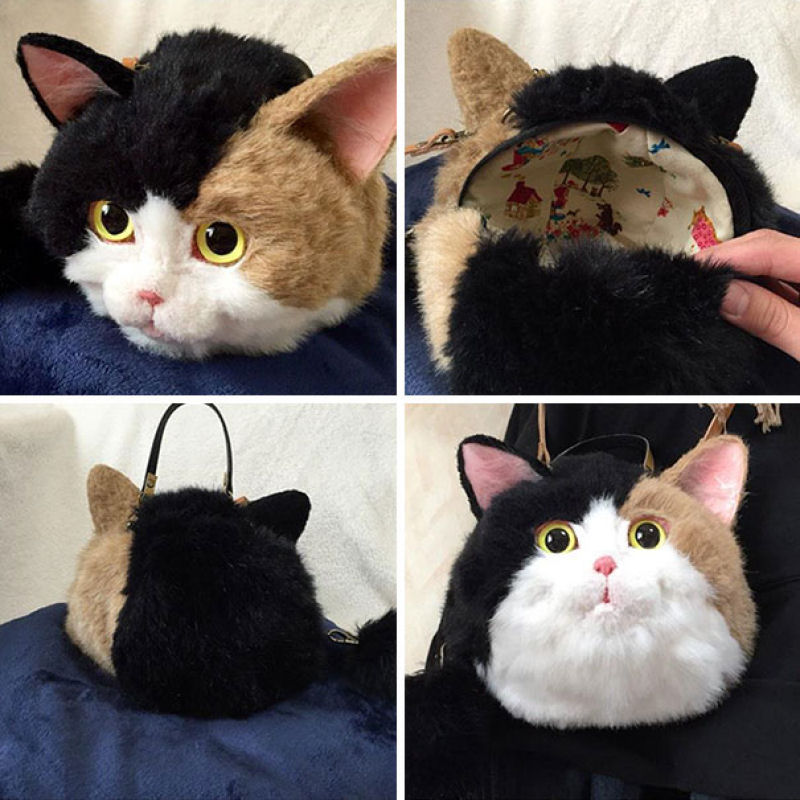 Фотография: Крипотно или мило? Кошачьи сумки — новый тренд в Японии №9 - BigPicture.ru