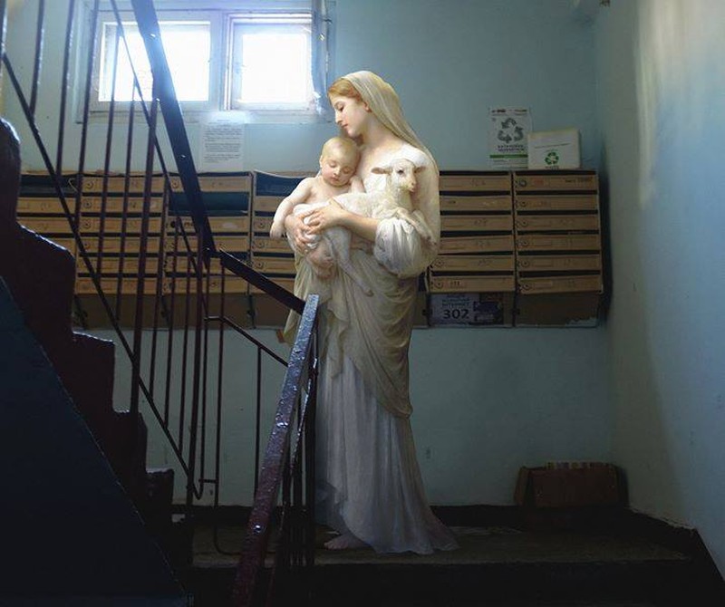 Фотография: Как ангелы и нимфы из классических полотен оказались в современном городском пейзаже №9 - BigPicture.ru