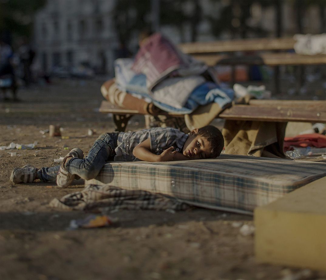 Фотография: Где и как спят дети-беженцы №6 - BigPicture.ru