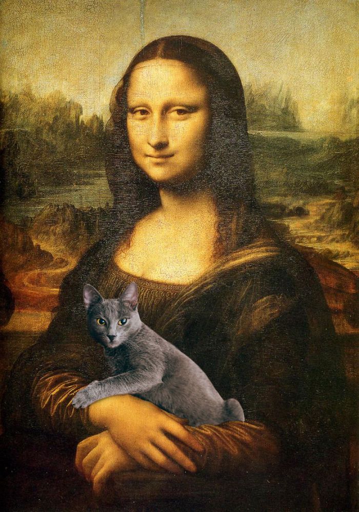 Фотография: Фотошопить своего котика на произведения искусства всегда уместно! №9 - BigPicture.ru