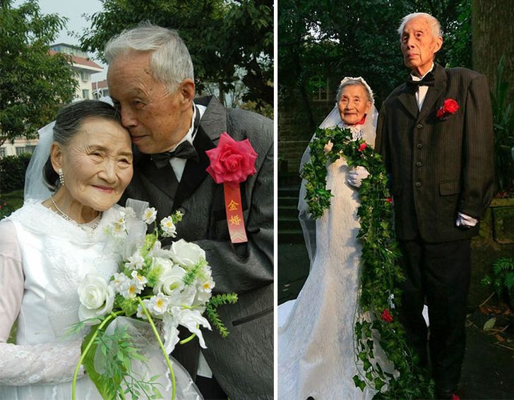 Фотография: Эта пара воссоздала день своей свадьбы спустя 70 лет №4 - BigPicture.ru