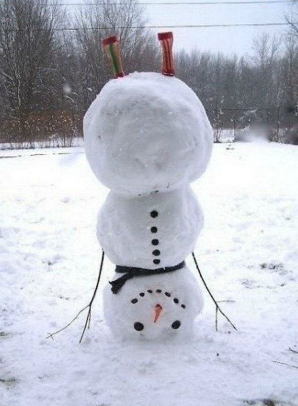 Фотография: Как слепить самого крутого снеговика, чтобы вам вся улица завидовала №2 - BigPicture.ru