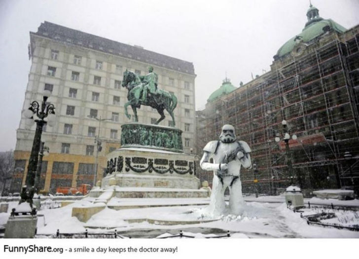 Фотография: Как слепить самого крутого снеговика, чтобы вам вся улица завидовала №16 - BigPicture.ru