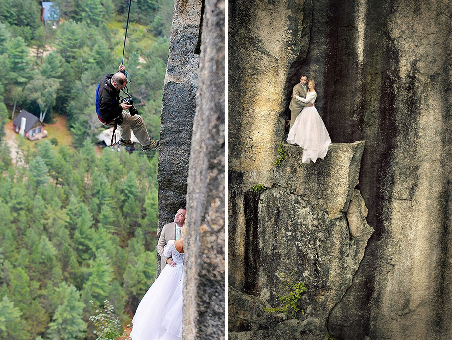 Фотография: На краю: новое слово в экстремальной свадебной фотографии №7 - BigPicture.ru