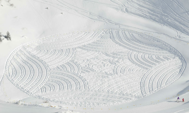 Фотография: Кто оставляет волшебные узоры на снегу среди горных альпийских вершин №9 - BigPicture.ru