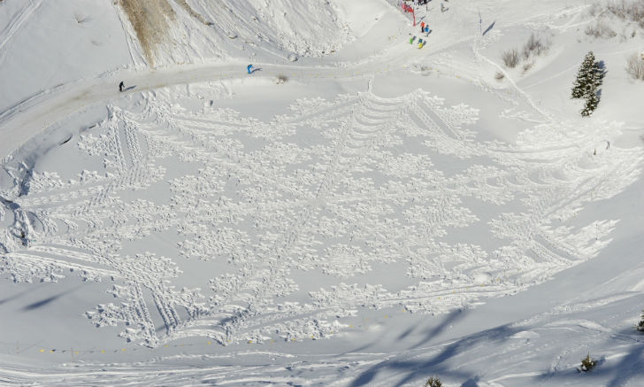 Фотография: Кто оставляет волшебные узоры на снегу среди горных альпийских вершин №13 - BigPicture.ru