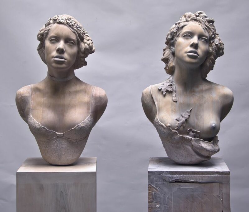 Обзор выставки современной скульптуры и голые женщины.