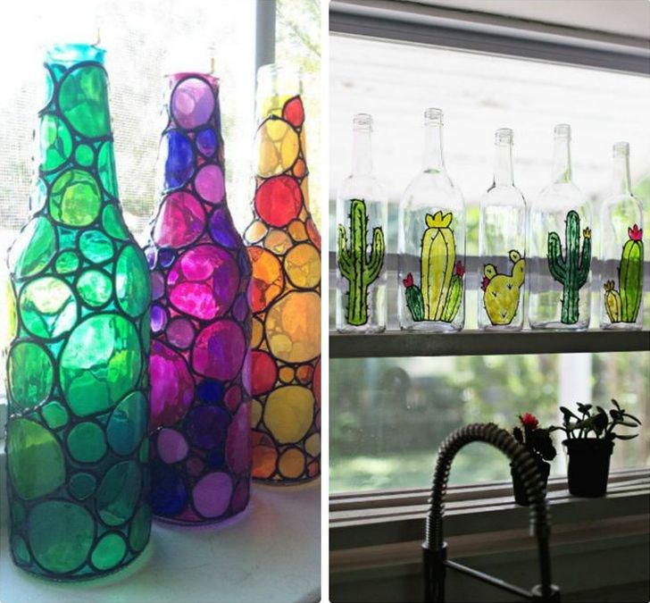 Фотография: Что делать со стеклянными бутылками после праздников: 25 крутых идей, которые преобразят интерьер №8 - BigPicture.ru