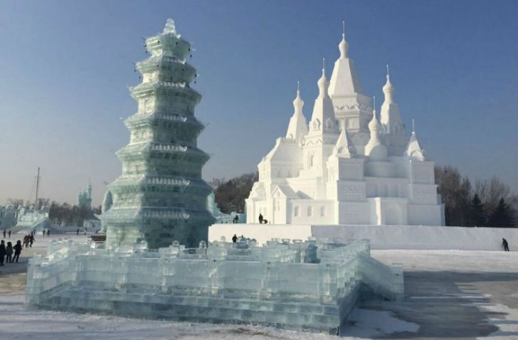 Фотография: Песнь льда и снега: в Китае проходит международный фестиваль ледяной и снежной скульптуры №20 - BigPicture.ru