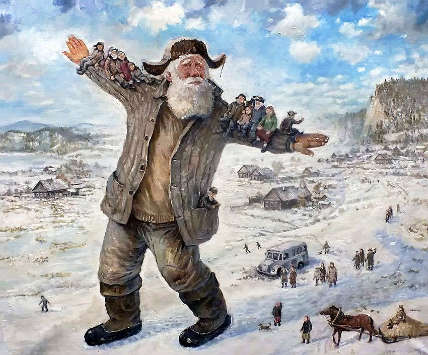 Фотография: Зимой особенно хочется летать... Уральский художник Леонид Баранов №4 - BigPicture.ru