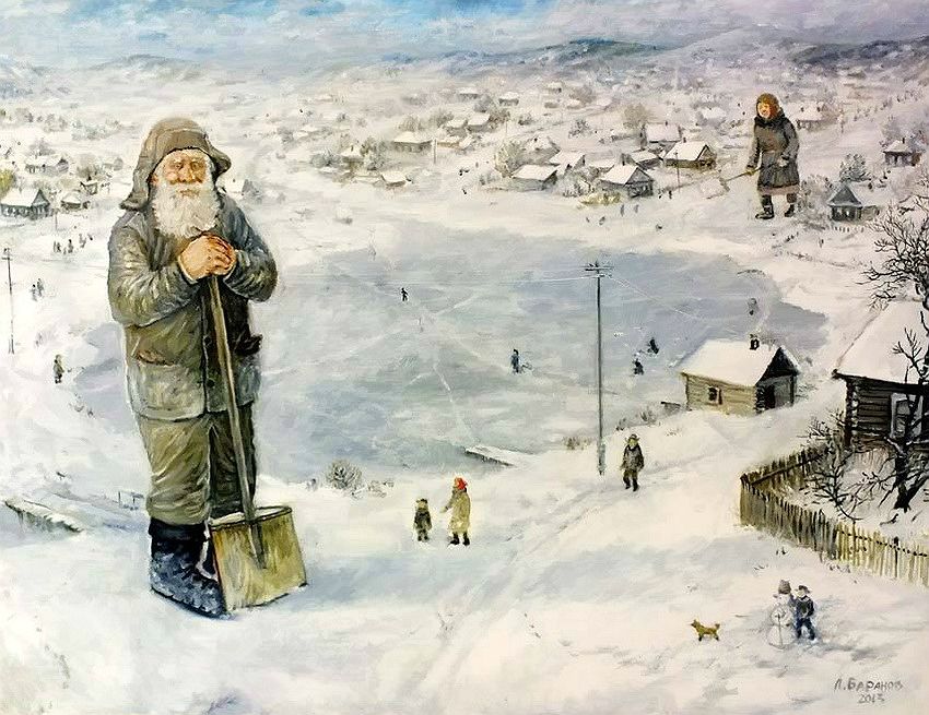 Фотография: Зимой особенно хочется летать... Уральский художник Леонид Баранов №14 - BigPicture.ru