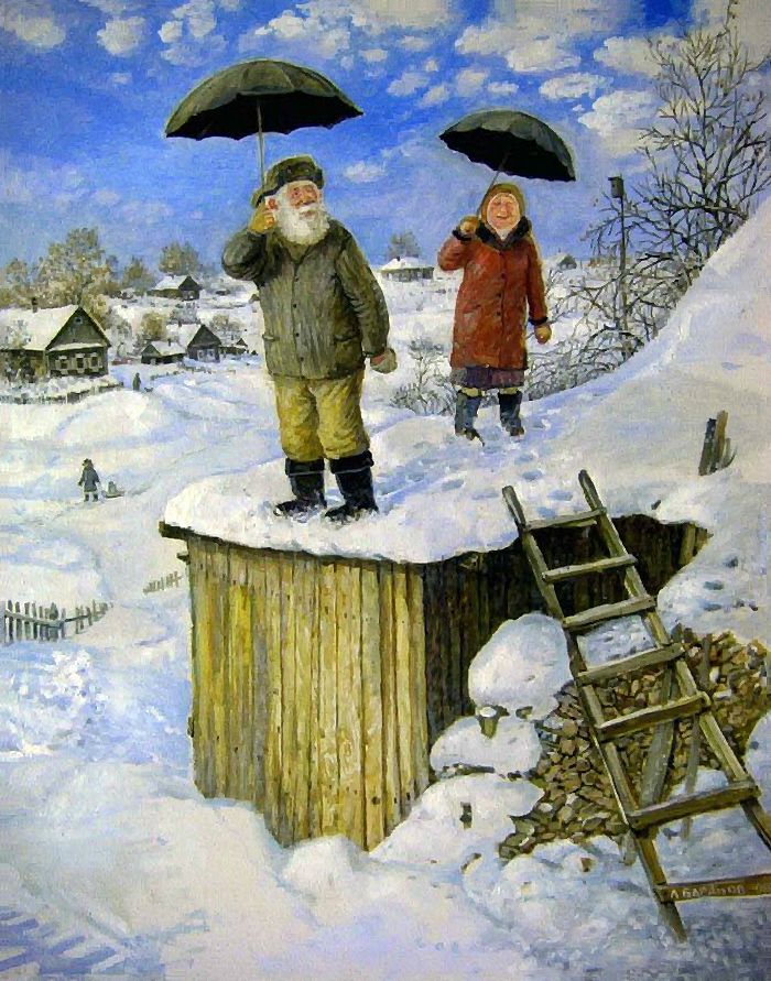 Фотография: Зимой особенно хочется летать... Уральский художник Леонид Баранов №17 - BigPicture.ru
