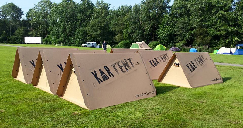 Фотография: KarTent — картонные палатки для музыкальных фестивалей №1 - BigPicture.ru