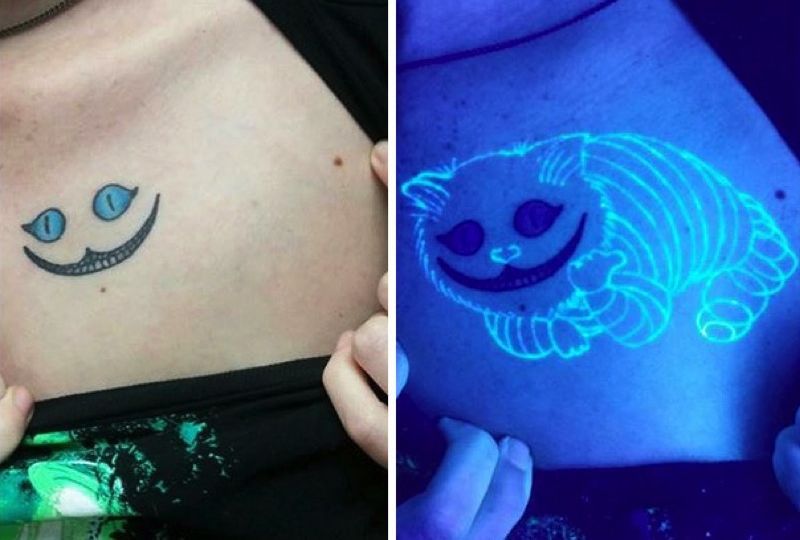Фотография: Секретные татуировки: узоры и рисунки, видимые только под УФ-светом №2 - BigPicture.ru