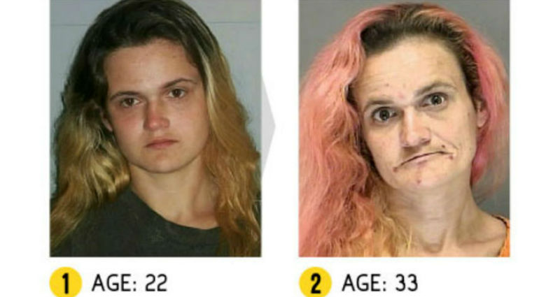 девушки до и после наркотиков
