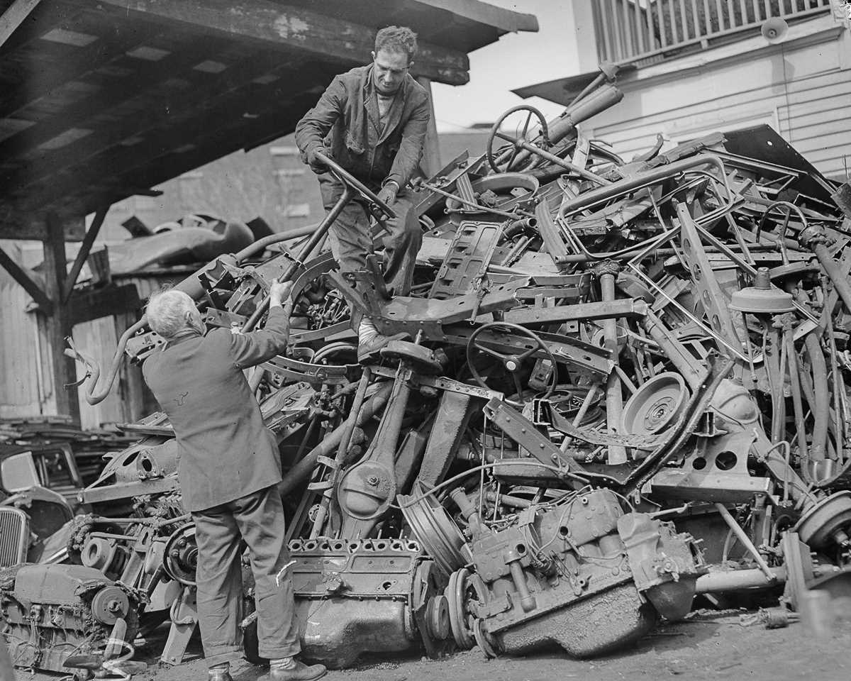 Фотография: 1942 год: как американцы собирали металлолом для военной промышленности №6 - BigPicture.ru