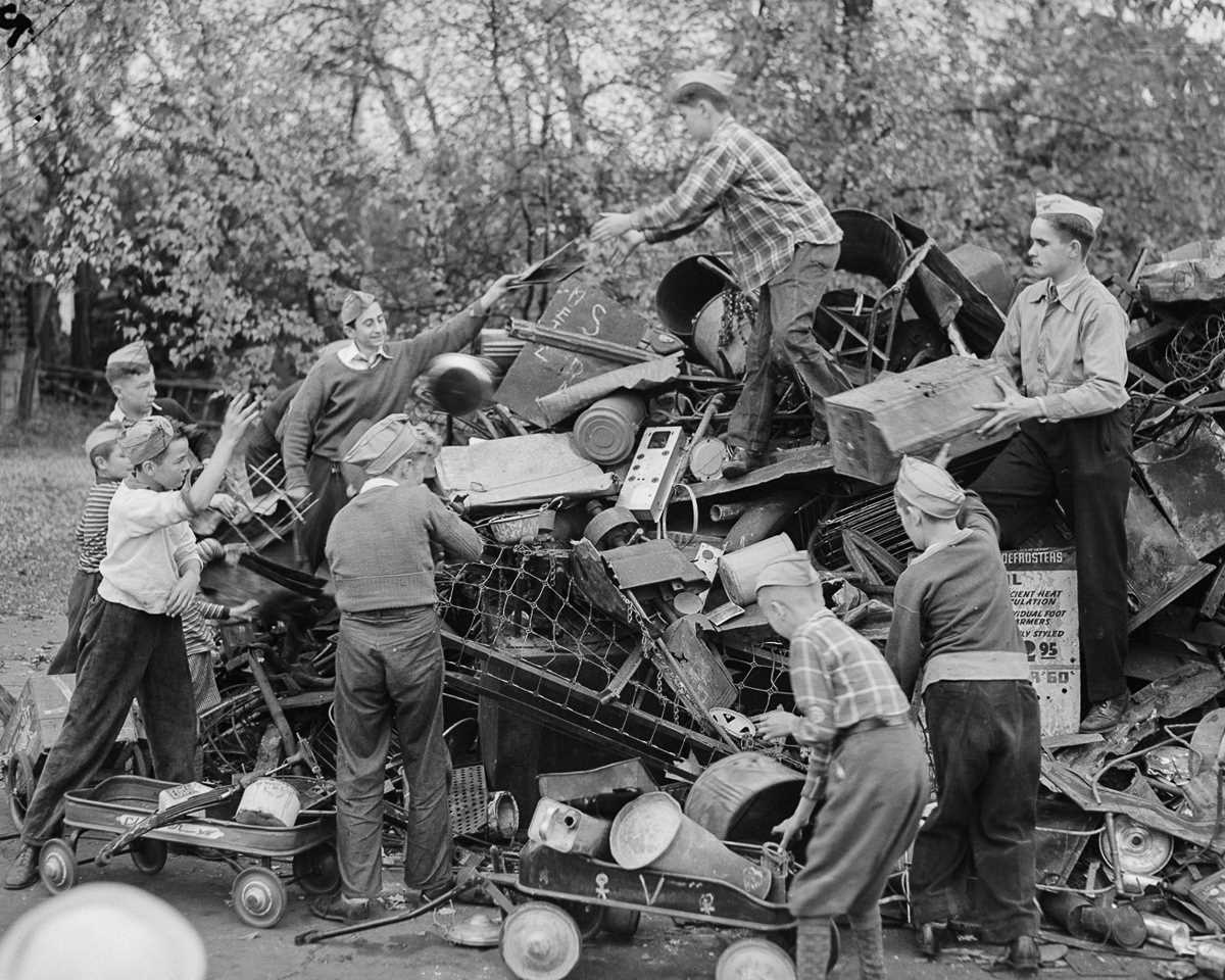Фотография: 1942 год: как американцы собирали металлолом для военной промышленности №12 - BigPicture.ru