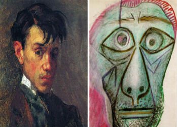 Несуществующая эволюция автопортретов Пабло Пикассо