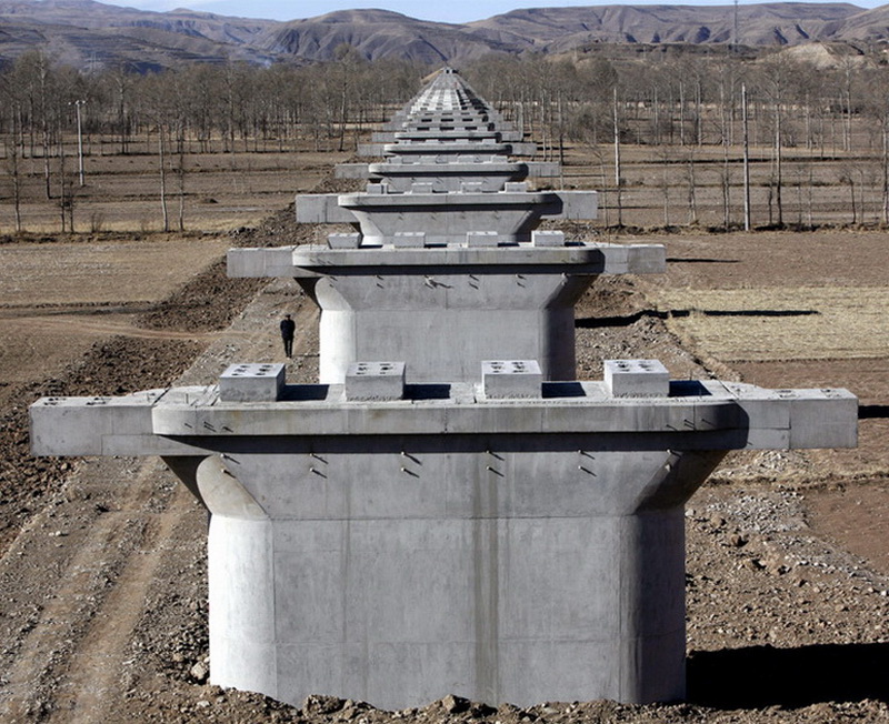 Фотография: Как китайцы построили железную дорогу в Тибет №5 - BigPicture.ru