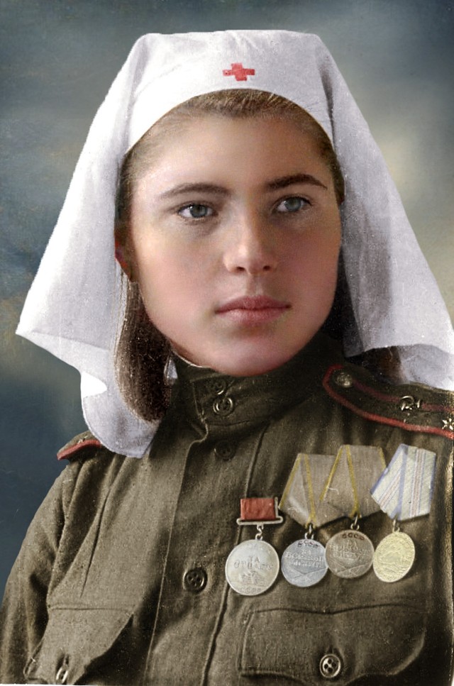 Фотография: Герои Великой Отечественной войны в цветных фотографиях №73 - BigPicture.ru