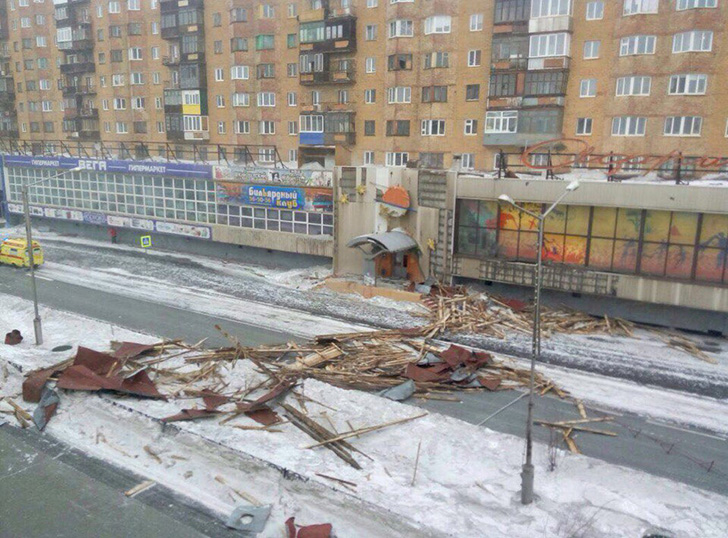 Фотография: Весна в Норильске: у домов сносит крыши, людей эвакуируют №1 - BigPicture.ru