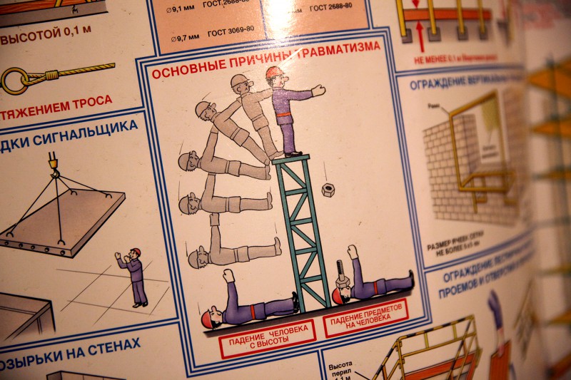 Без инструкций по технике безопасности никуда. Изображения напомнили уроки ОБЖ в школе, которые мы особенно всерьез не воспринимали, но бинтовать голову я до сих пор умею