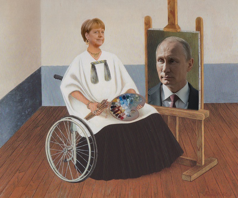 Фотография: Путин с вилами склеил селянку Хиллари №9 - BigPicture.ru