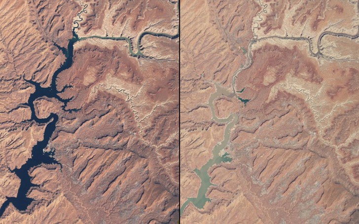 Фотография: Глобальное изменение климата в фотографиях NASA: до и после №4 - BigPicture.ru