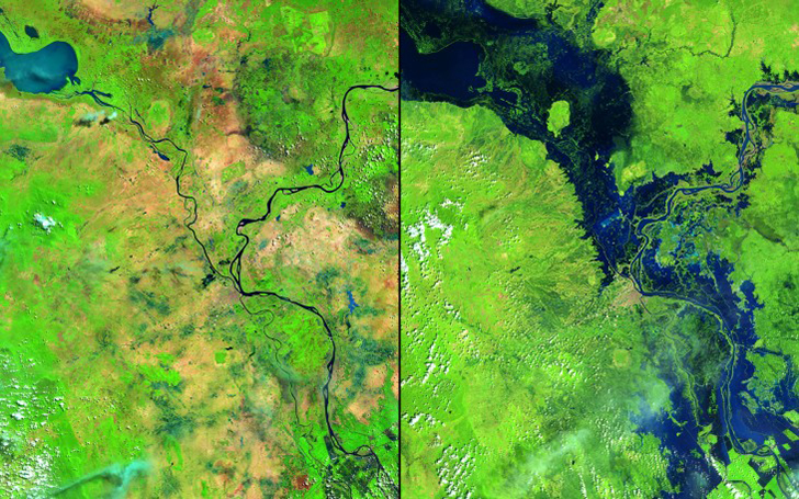 Фотография: Глобальное изменение климата в фотографиях NASA: до и после №6 - BigPicture.ru