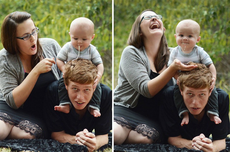 Фотография: Семейные фотосессии, которые были неожиданно испорчены... зовом природы №7 - BigPicture.ru
