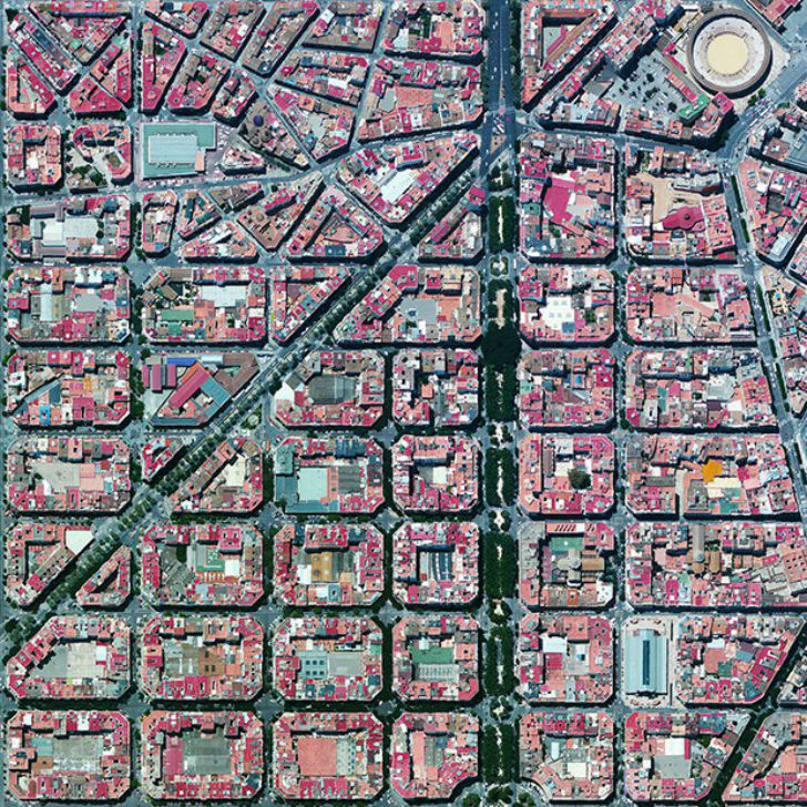 L’Eixample district in Valencia Spain